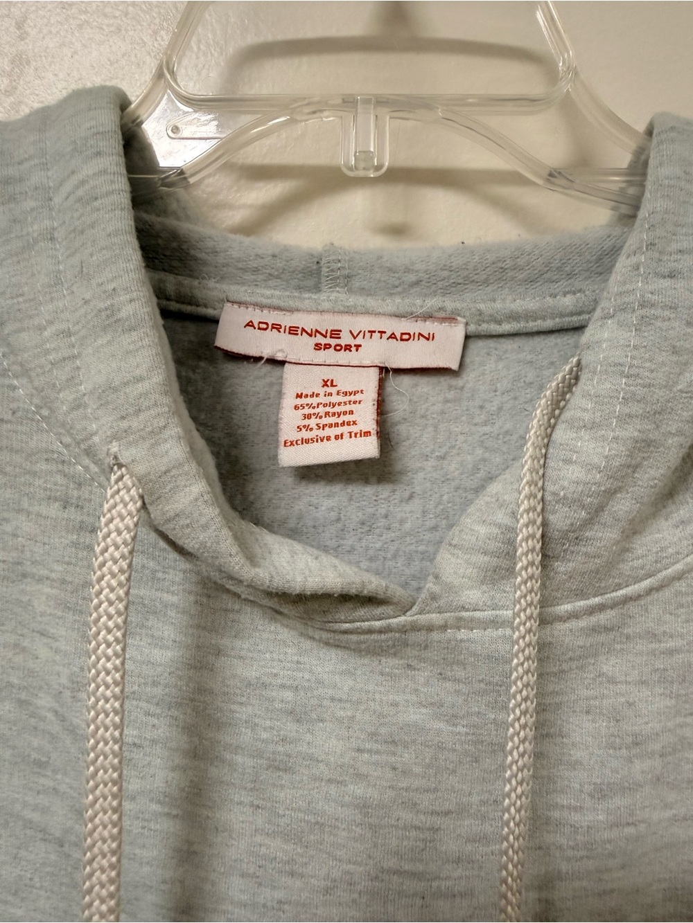 Light Gray Hooded Pullover Sweatshirt - Picture 4 of 6